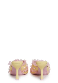 Sugar Thrillz Heels|Sandals*Sweetheart Glance Heeled Sandals - Yellow