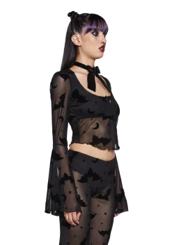 The Grave Girls Tops*Sweetly Sinister Crop Top