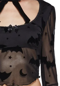 The Grave Girls Tops*Sweetly Sinister Crop Top