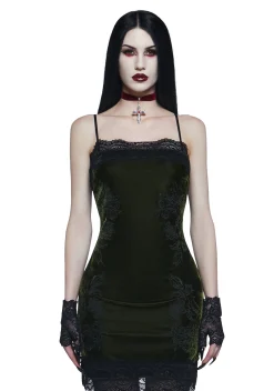 Widow Dresses|Plus*Take Me To The Altar Slip Dress - Green