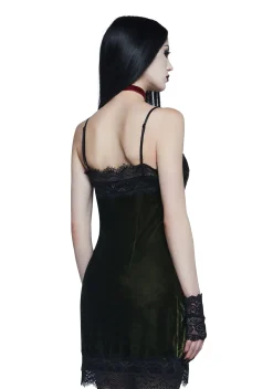 Widow Dresses|Plus*Take Me To The Altar Slip Dress - Green
