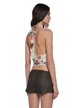 Current Mood Tops|Plus*Tales Of Fantasy Halter Top - Floral Fairy