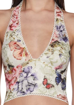 Current Mood Tops|Plus*Tales Of Fantasy Halter Top - Floral Fairy