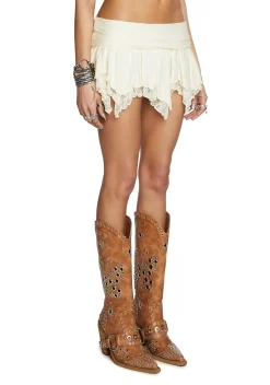 Current Mood Bottoms|Skirts*Tales Of Fantasy Mini Skirt - Ivory