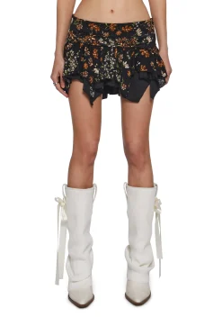 Current Mood Bottoms|Skirts*Tales Of Fantasy Mini Skirt - Floral