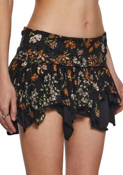 Current Mood Bottoms|Skirts*Tales Of Fantasy Mini Skirt - Floral