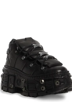 New Rock Boots|Platforms*Tank Short Leather Platform Boots