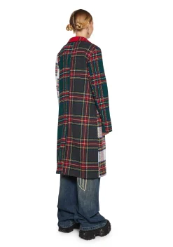 Current Mood Outerwear*Taste Of Fury Plaid Coat