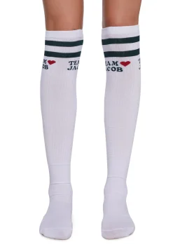 Dolls Kill x Twilight Socks & Tights*Team Jacob Knee High Socks