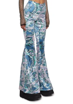 Club Exx Bottoms|Pants*Techno Angel Sequin Flare Pants