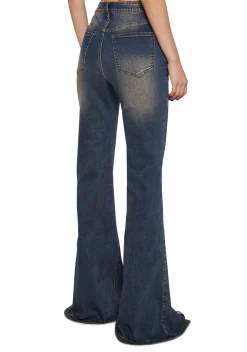 x_Machine Jeans Bottoms|Pants*Tell Your Friends Split Hem Denim Jeans