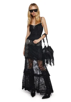 Widow Dresses|Plus*Temple Of Love Lace Maxi Dress