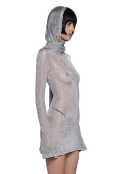 DARKER WAVS Dresses|Mini Dresses*Tempo Metallic Knit Mini Dress