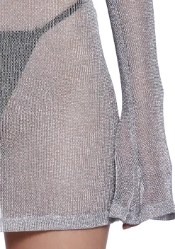 DARKER WAVS Dresses|Mini Dresses*Tempo Metallic Knit Mini Dress