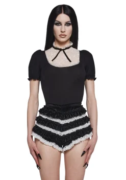 Widow Tops|Plus*Temptress Eyes Lace Top