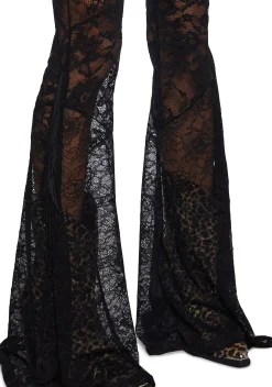 Current Mood Bottoms|Pants*Test Of Time Lace And Fringe Flare Pants