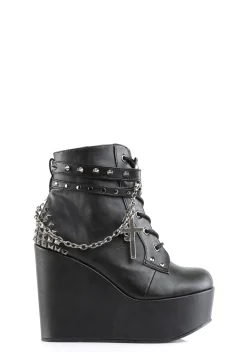 Demonia Heels*The Craft Studded Wedge Boot