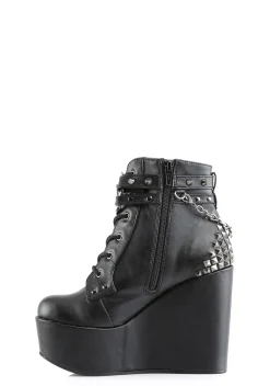 Demonia Heels*The Craft Studded Wedge Boot