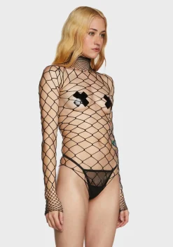 x_Leg Avenue Lingerie*The Damned Fishnet Bodysuit