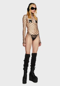 x_Leg Avenue Lingerie*The Damned Fishnet Bodysuit