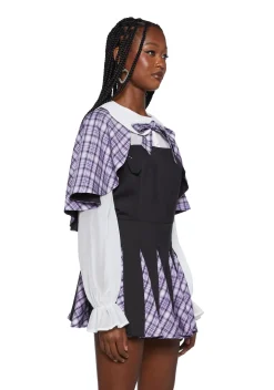 Sugar Thrillz Outerwear*The Headmaster Reversible Capelet