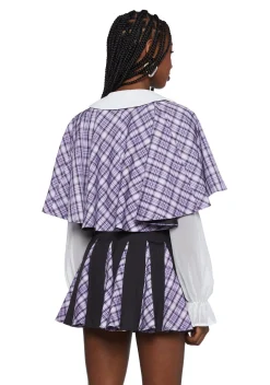 Sugar Thrillz Outerwear*The Headmaster Reversible Capelet