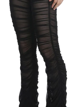 Current Mood Bottoms*The Mosh Pit Mesh Flared Leggings