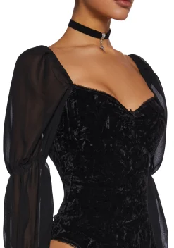 dELiA*s by Dolls Kill Tops|Plus*The Night We Met Velour Bodysuit