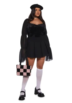 dELiA*s by Dolls Kill Tops|Plus*The Night We Met Velour Bodysuit