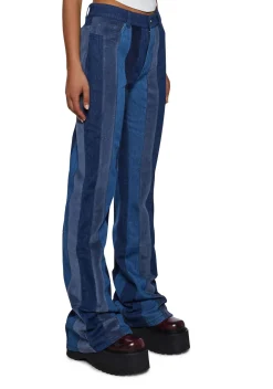 Current Mood Bottoms|Pants*The Peace Train Flare Pants - Blue