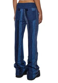 Current Mood Bottoms|Pants*The Peace Train Flare Pants - Blue