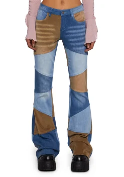 dELiA*s by Dolls Kill Bottoms|Pants*There She Goes Patchwork Jeans