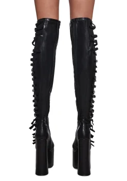 Widow Boots|Platforms*Thigh High Hardcore Dazzle Platform Boots