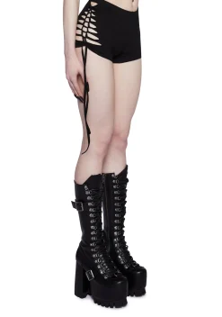 Widow Bottoms|Shorts*Thinking Rambunctious Shredded Shorts