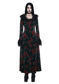 Widow Outerwear|Plus*Thorned Morte Velvet Duster
