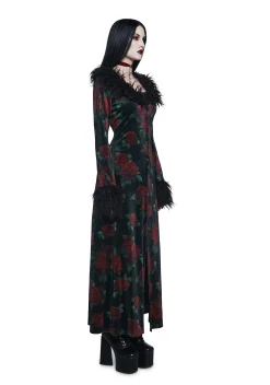 Widow Outerwear|Plus*Thorned Morte Velvet Duster