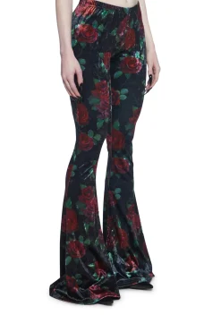Widow Bottoms|Pants*Thorned Morte Velvet Flare Pants