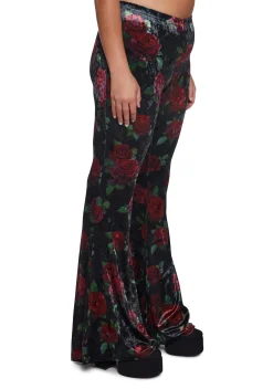 Widow Bottoms|Pants*Thorned Morte Velvet Flare Pants