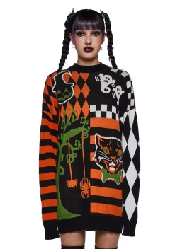 Trickz N' Treatz Tops*Timeless Tricks Oversized Sweater