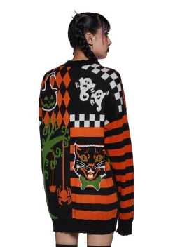 Trickz N' Treatz Tops*Timeless Tricks Oversized Sweater