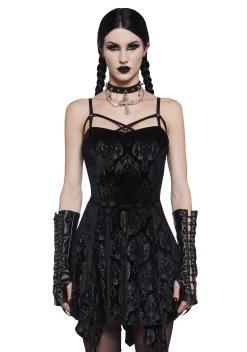 Widow Dresses|Plus*Too Far Gone Velvet Dress