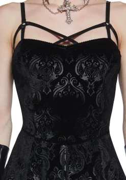 Widow Dresses|Plus*Too Far Gone Velvet Dress