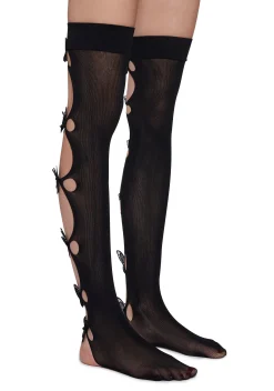 x_Leg Avenue Socks & Tights*Too Much Love Thigh Highs-Black