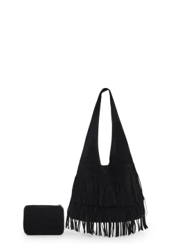 Current Mood Bags*Total Authority Faux Suede Bag