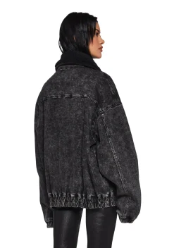 Current Mood Outerwear|Plus*Total Destruction Bomber Jacket