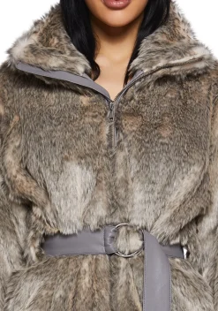 Current Mood Outerwear|Plus*Total Legacy Faux Fur Coat