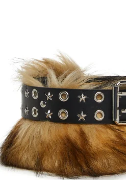 Club Exx Belts & Harnesses*Total Party Faux Fur Belt