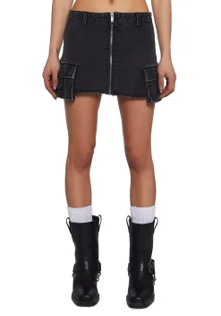 Current Mood Bottoms|Skirts*Total Recall Denim Mini Skirt