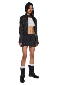 Current Mood Bottoms|Skirts*Total Recall Denim Mini Skirt