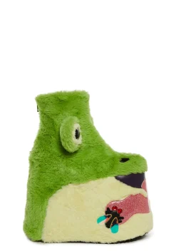 dELiA*s by Dolls Kill Boots|Platforms*Total Wildlife Platform Booties - Green